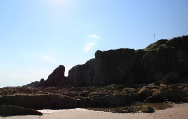 Image of beach and rocky shoreline