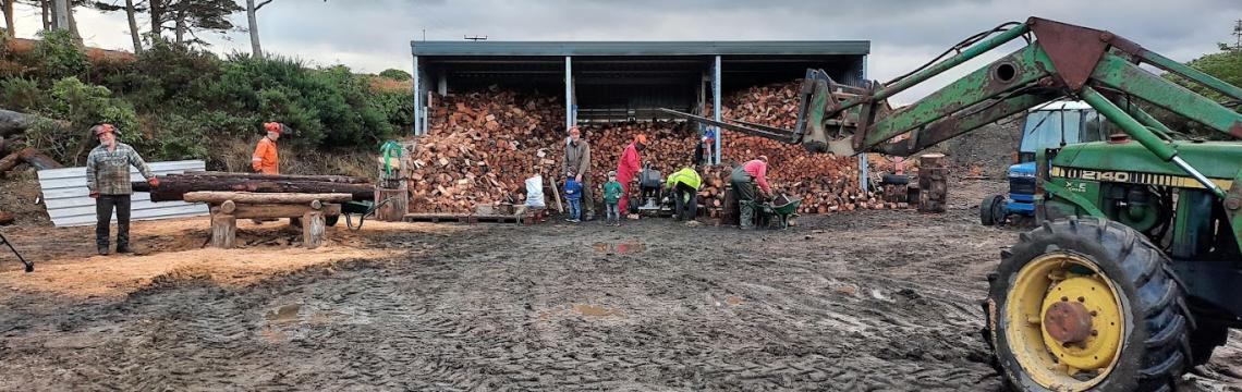 Community wood processing plant 