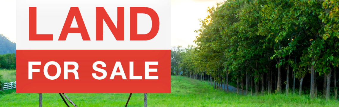 Land for sale sign