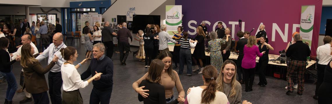 People dancing at the European Rural Parliament