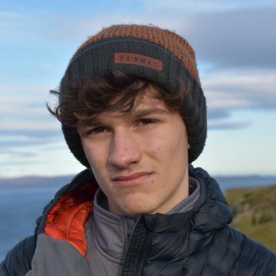 Image of Innes with a scenic background